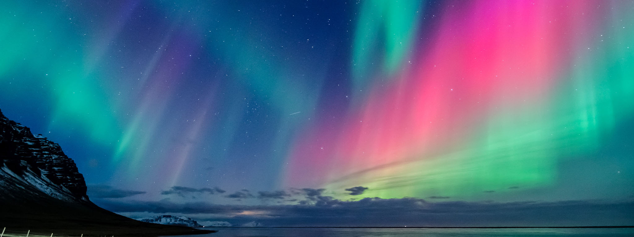 Imagem de aurora boreal